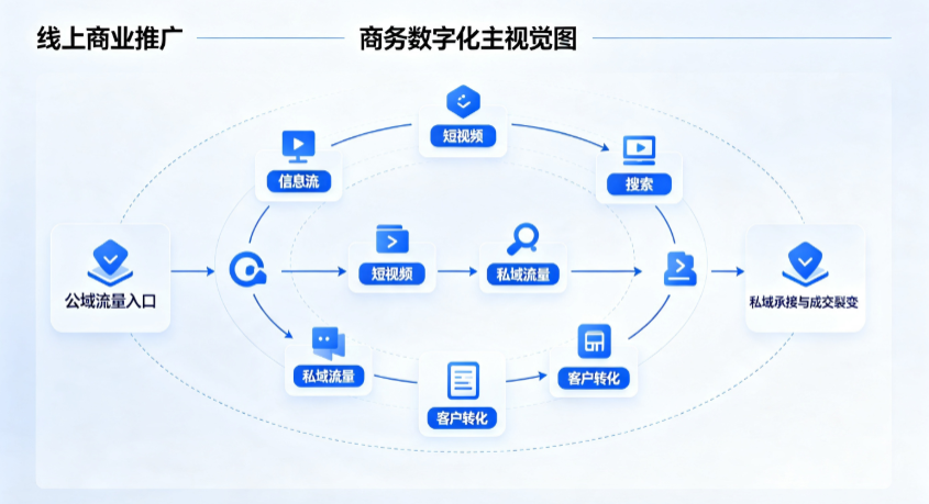 镇赉县线上商业推广怎么做？全域流量闭环搭建与低成本转化实战指南